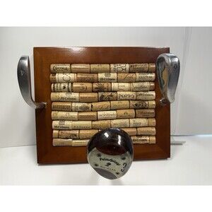 Reclaimed Repurposed Wine Cork Board And Golf Club Wall Decor Hanger
